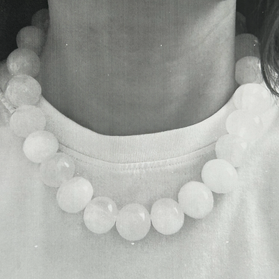 Peto Necklace White Onyx