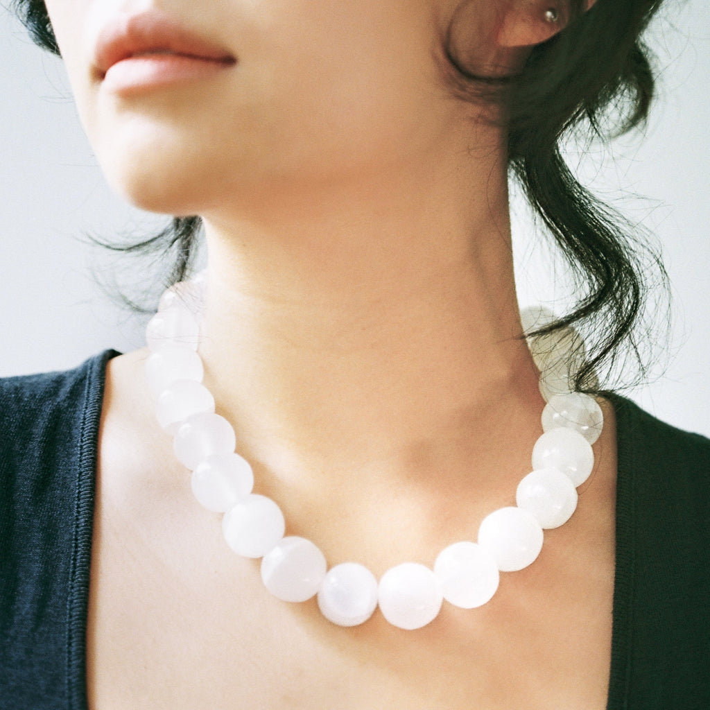 Peto Necklace White Onyx