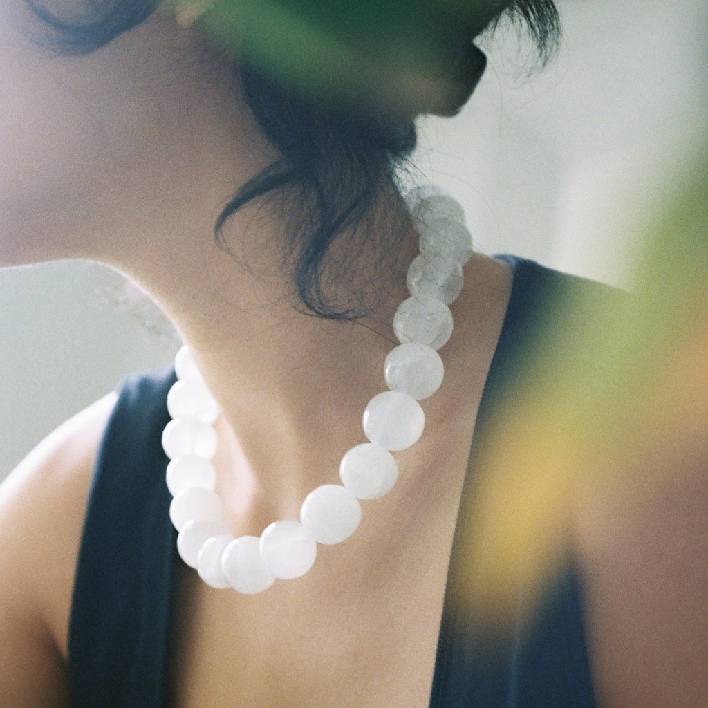 Peto Necklace White Onyx